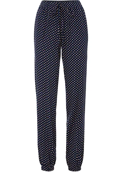 bonprix Moderne weite Hose mit Gummibund - blau - Damen