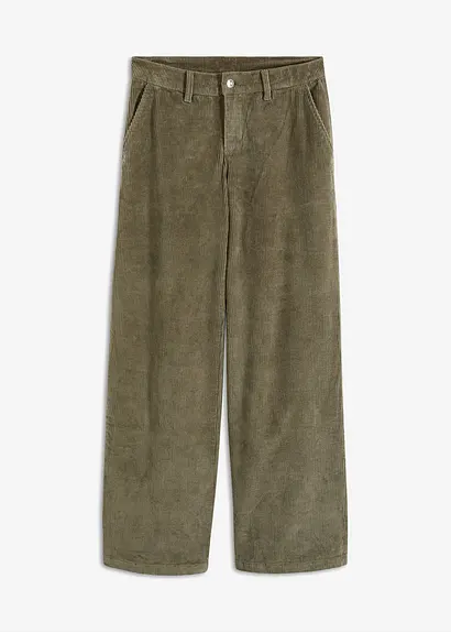 bonprix Moderne weitgeschnittene Hose - grau regular - Damen