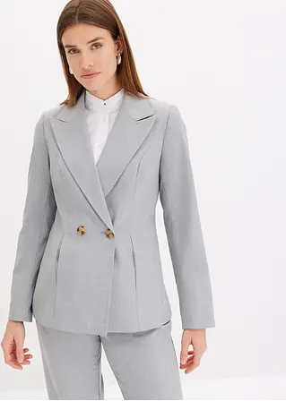 Bonprix Moderner Blazer Mit Doppelter Knopfleiste - Grau