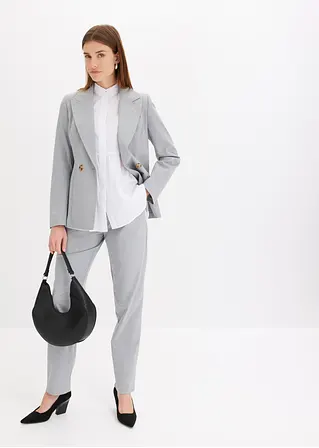 Bonprix Moderner Blazer Mit Doppelter Knopfleiste - Grau