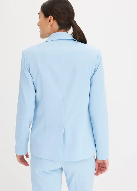 Bonprix Moderner Blazer Mit Doppelter Knopfreihe - Blau Petite