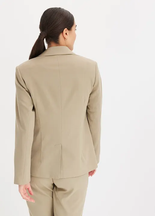 Bonprix Moderner Blazer Mit Doppelter Knopfreihe - Grün Regular - Damen
