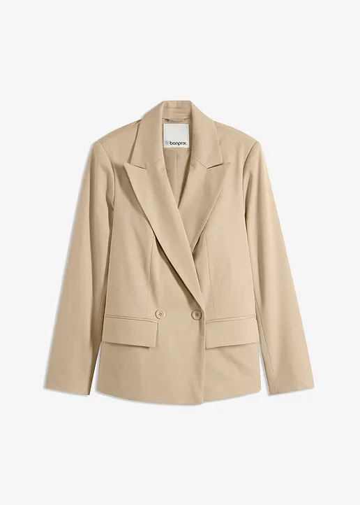 bonprix Moderner Blazer mit doppelter Knopfreihe - grün regular - Damen
