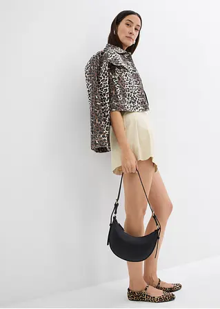 Bonprix Moderner Faltenrock Mit Schnalle - Beige - Damen