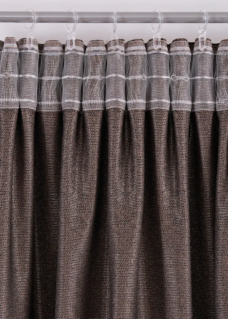 Bonprix Moderner Fertigvorhang - Braun Multifunktionsband