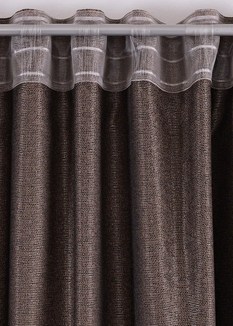 Bonprix Moderner Fertigvorhang - Braun Multifunktionsband