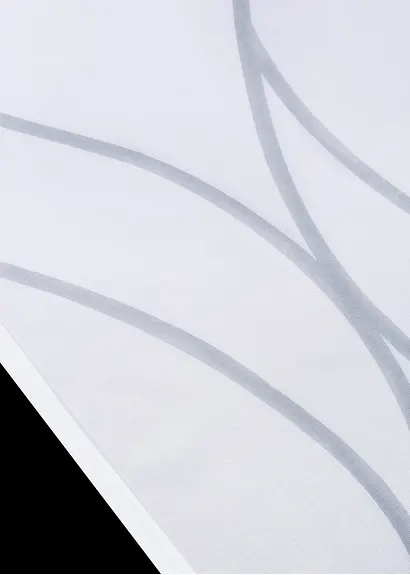 Bonprix Moderner Flächenvorhang Mit Zartem Druck - Weiß Klettschiene