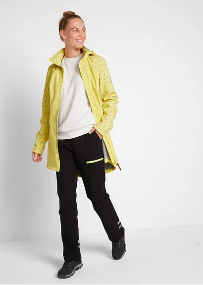 Bonprix Moderner Funktions-Softshell-Parka Mit Kapuze - Gelb