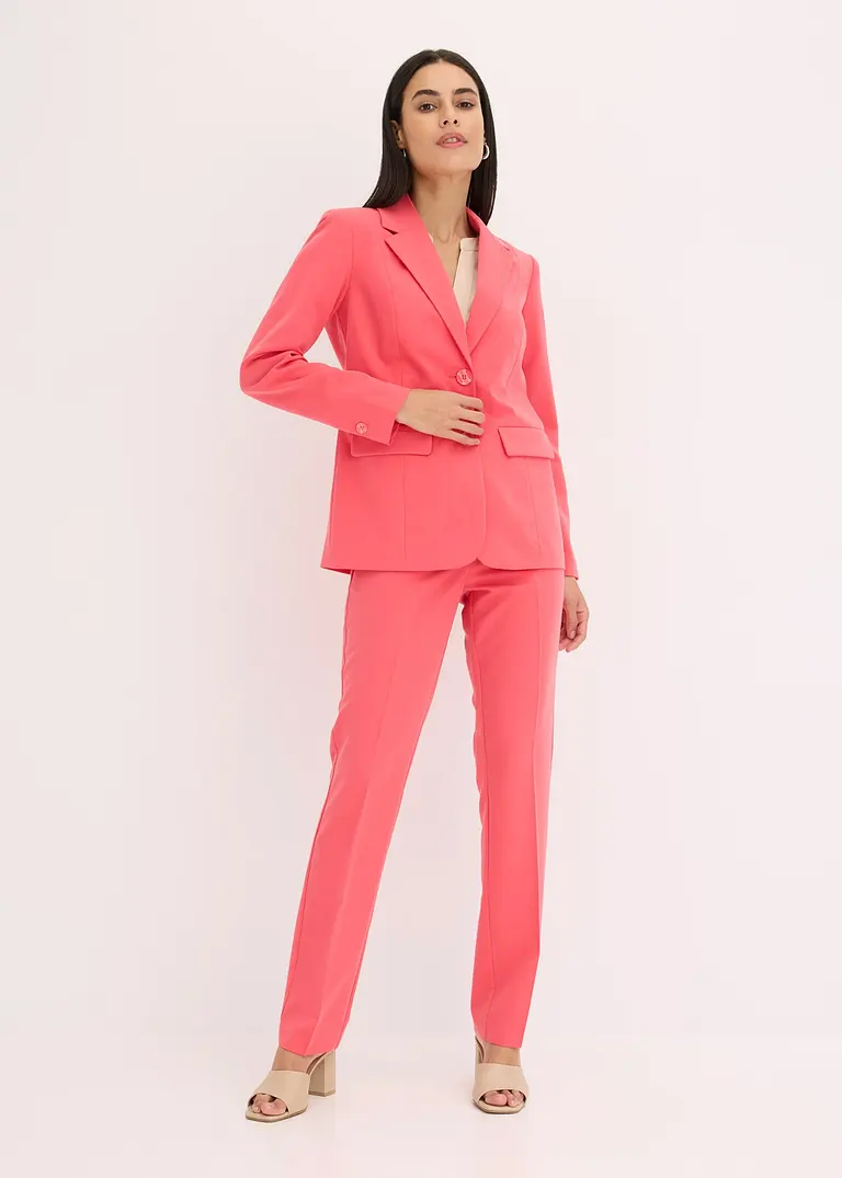 Bonprix Moderner Hosenanzug Mit Viskose-Anteil - Paradiespink Petite