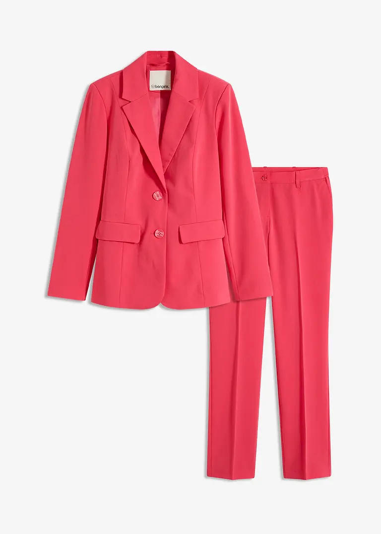 bonprix Moderner Hosenanzug mit Viskose-Anteil - paradiespink petite