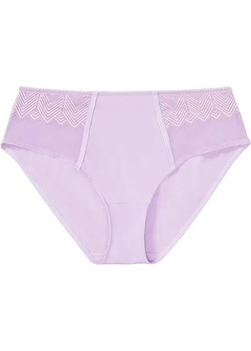 bonprix moderner Maxislip mit graphischer Spitze - lila - Damen