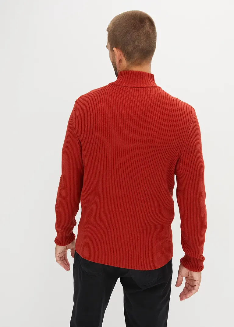 Bonprix Moderner Pullover Mit Troyerkragen Und Reißverschlussöffnung