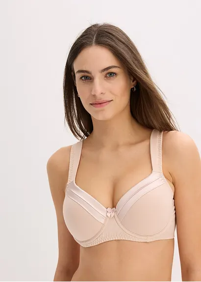 Bonprix Moderner Schalen-BH Mit Bügel - Beige Cup E - Damen