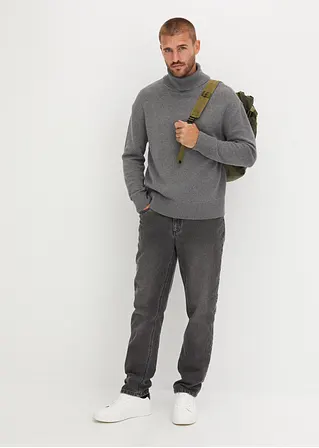 Bonprix Moderner Weiter Geschnittener Rollkragenpullover Mit überschnittenen Schultern