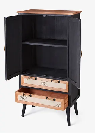 Bonprix Moderner Wohnzimmerschrank - Schwarz - Wohnen & Garten