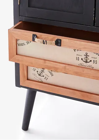 Bonprix Moderner Wohnzimmerschrank - Schwarz - Wohnen & Garten