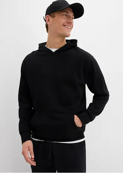 Bonprix Modernes Basic-Kapuzensweatshirt Im Angesagten Loose Fit Innen Weich Angeraut