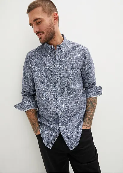 Bonprix Modernes Business-Hemd Im Regular Fit - Herren