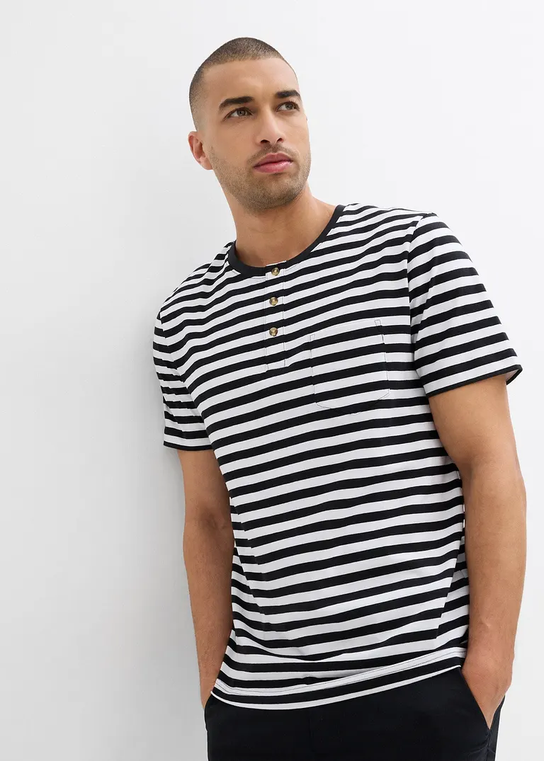 Bonprix Modernes Henleyshirt M Günstigen Doppelpack - Herren