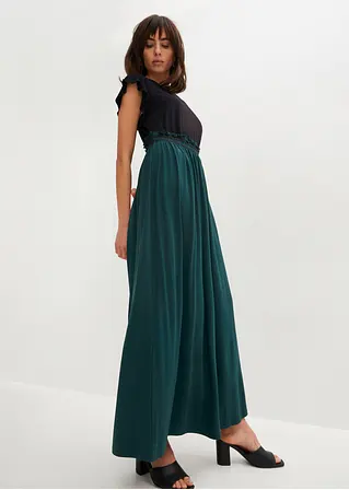 Bonprix Modernes Kleid In 2 In 1 Optik - Schwarz - Damen