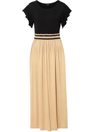 bonprix Modernes Kleid in 2 in 1 Optik - schwarz - Damen