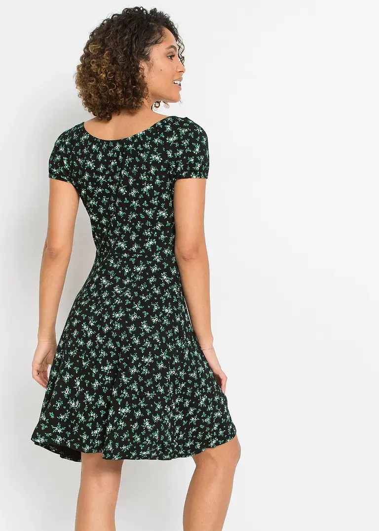 Bonprix Modernes Kleid Mit Ausgestelltem Rockteil Und Schönem Druck