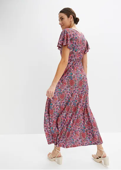 Bonprix Modernes Kleid Mit Flügelärmel - Rosa Petite - Damen