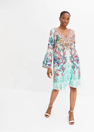 Bonprix Modernes Kleid Mit Schönem Druck - Blau - Damen