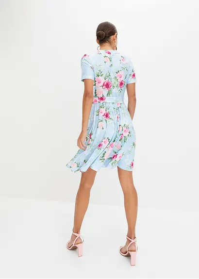 Bonprix Modernes Kleid Mit Schönem Druck - Blau - Damen