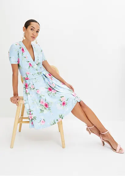 Bonprix Modernes Kleid Mit Schönem Druck - Blau - Damen