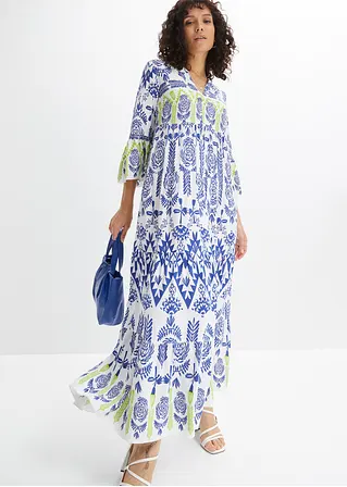 Bonprix Modernes Kleid Mit Schönem Druck - Weiß Regular