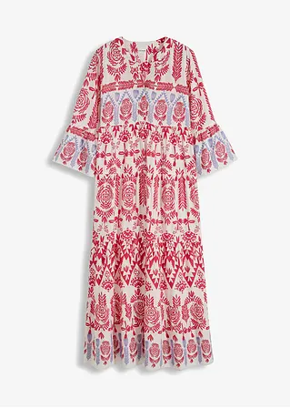 Bonprix Modernes Kleid Mit Schönem Druck - Weiß Regular