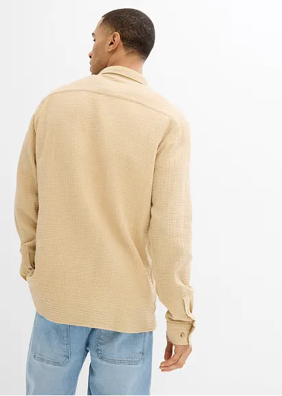 Bonprix Modernes Langarmhemd Aus Luftig-leichter Musselin-Qualität