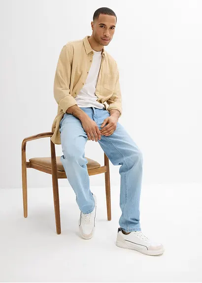 Bonprix Modernes Langarmhemd Aus Luftig-leichter Musselin-Qualität