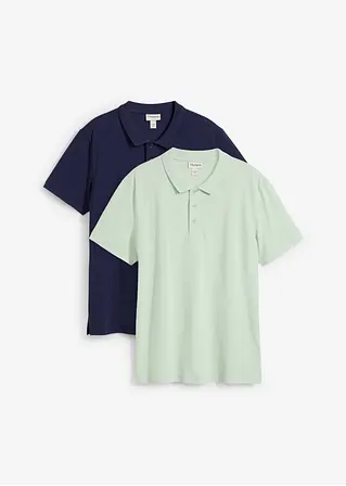 bonprix modernes Poloshirt in Piqué-Qualität im Doppelpack bonprix modernes Poloshirt in Piqué-Qualität im Doppelpack