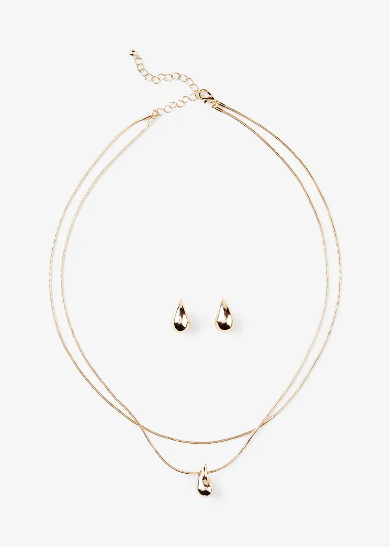 bonprix Modernes Schmuckset vergoldet - vergoldet - Damen