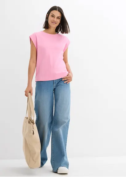 Bonprix Modernes Shirt Mit Rundhalsausschnitt Und Bequemer Passform