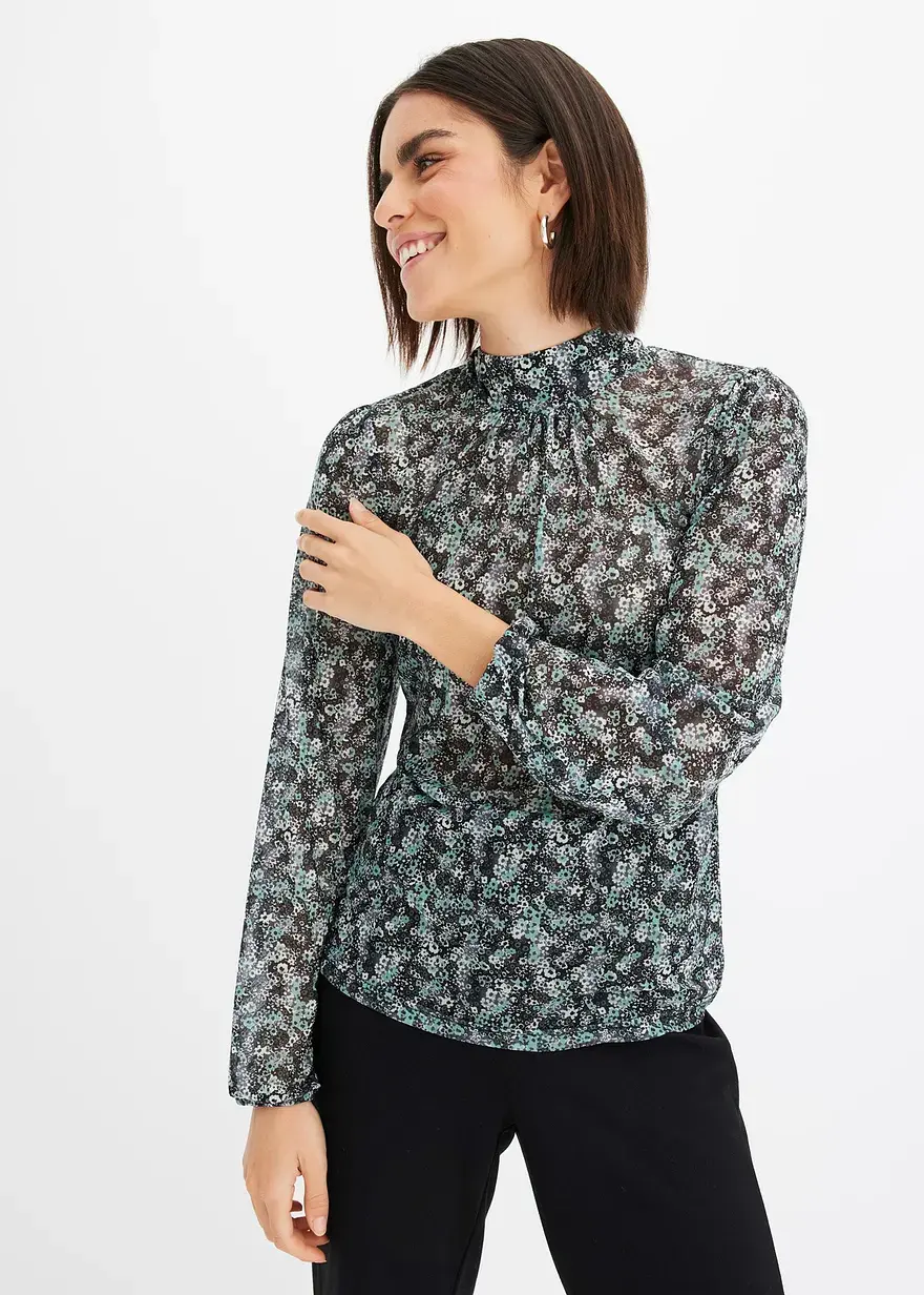Bonprix Modernes Shirt Mit Schönem Druck - Grün - Damen