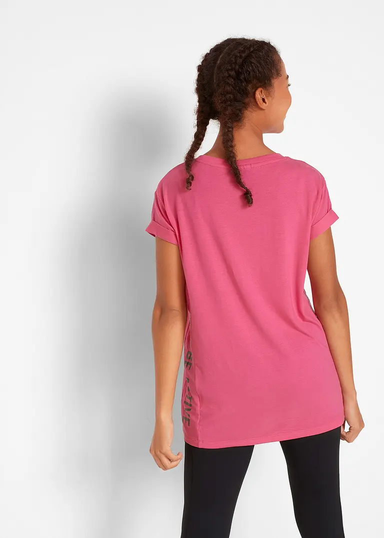 Bonprix Modernes Sport-Shirt Aus Nachaltigem Material Und Mit Seitlichem Druck