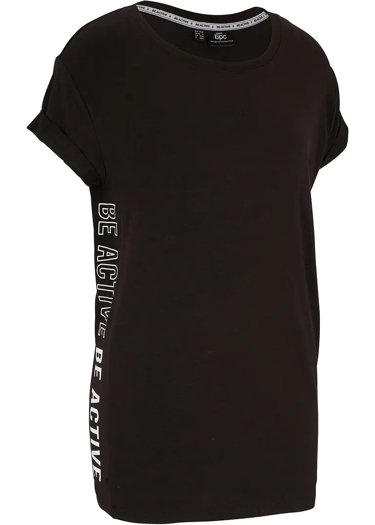 bonprix Modernes Sport-Shirt aus nachaltigem Material und mit seitlichem Druck