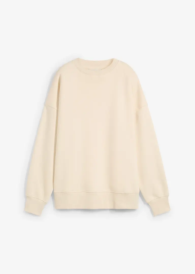 bonprix Modernes Sweatshirt mit einem Rundhalsausschnitt - beige - Damen