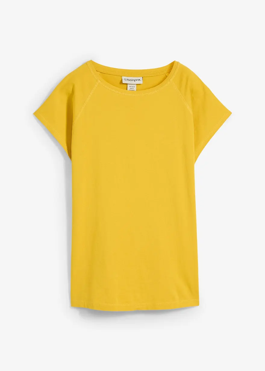 bonprix Modernes T-Shirt aus Bio-Baumwolle - gelb - Damen