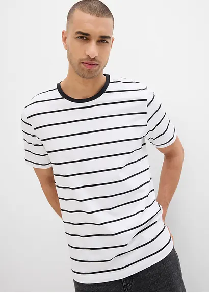 Bonprix Modernes T-Shirt Im Günstigen Doppelpack - Herren