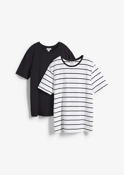 bonprix modernes T-Shirt im günstigen Doppelpack - Herren bonprix modernes T-Shirt im günstigen Doppelpack - Herren