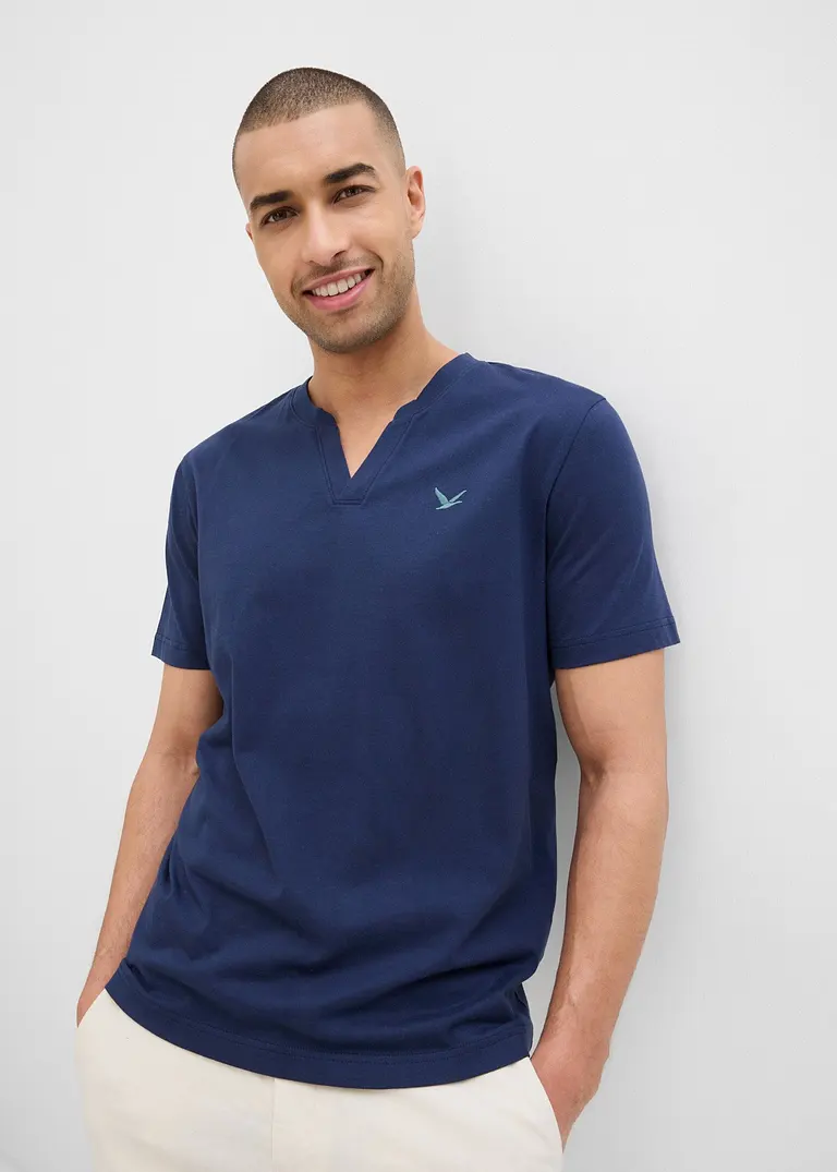 Bonprix Modernes T-Shirt Mit V-Ausschnitt Im Doppelpack