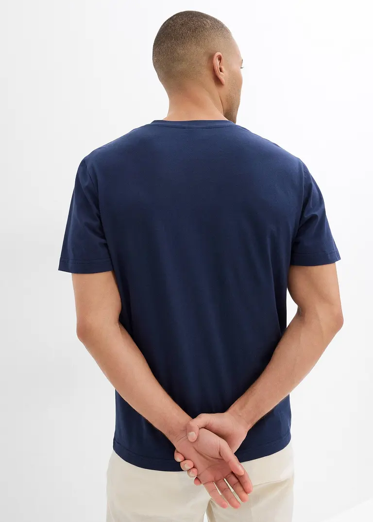 Bonprix Modernes T-Shirt Mit V-Ausschnitt Im Doppelpack