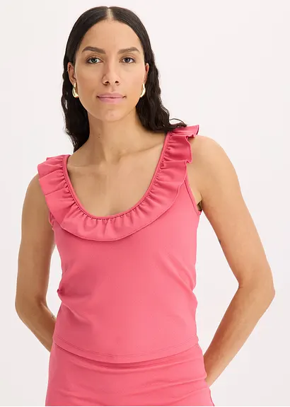 Bonprix Modernes Top Aus Jersey Mit Verzierung - Pink - Damen