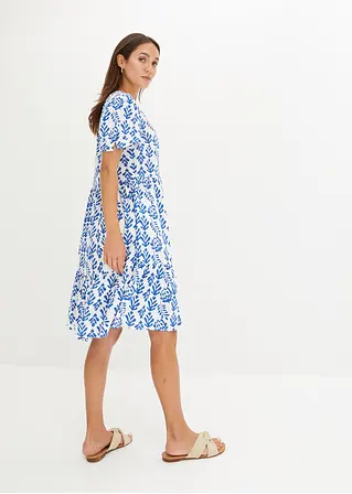 Bonprix Modernes Tunika-Kleid Mit Verspielten Volants - Weiß