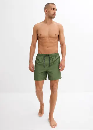 Bonprix Modische Badeshorts Mit Seitlicher Tasche - Grün