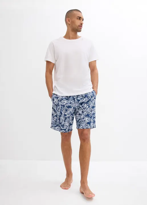 Bonprix Modische Badeshorts Mit Tollem Druck - Blau - Herren